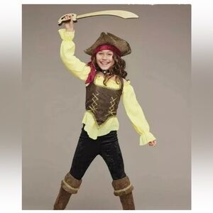 Girls Size 14 Pirate Costume - Preloved for a couple of hours